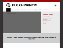 Tablet Screenshot of flexiprint.com.au